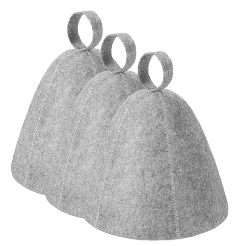 AntiHeat Thicken Wool Felt Sauna Hat Bathroom Shower Cap Hair Turban 0