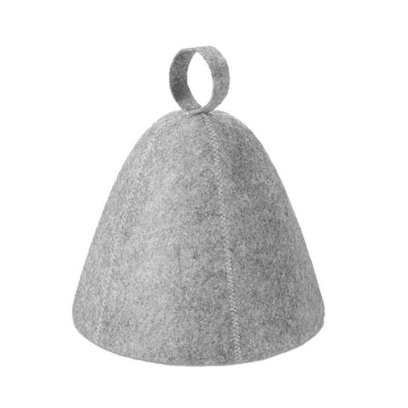 AntiHeat Thicken Wool Felt Sauna Hat Bathroom Shower Cap Hair Turban 1