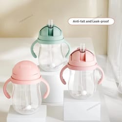 300ml baby feeding bottle with handle & controllable flow water bottle