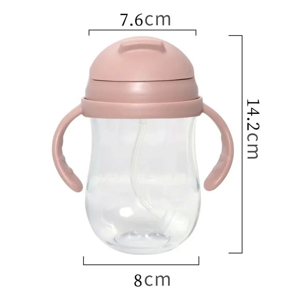 300ML Baby Feeding Bottle With Handle Controllable Flow Water Bottle 10