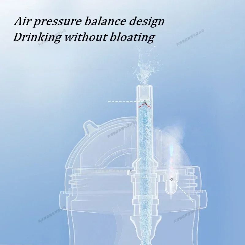 300ML Baby Feeding Bottle With Handle Controllable Flow Water Bottle 4