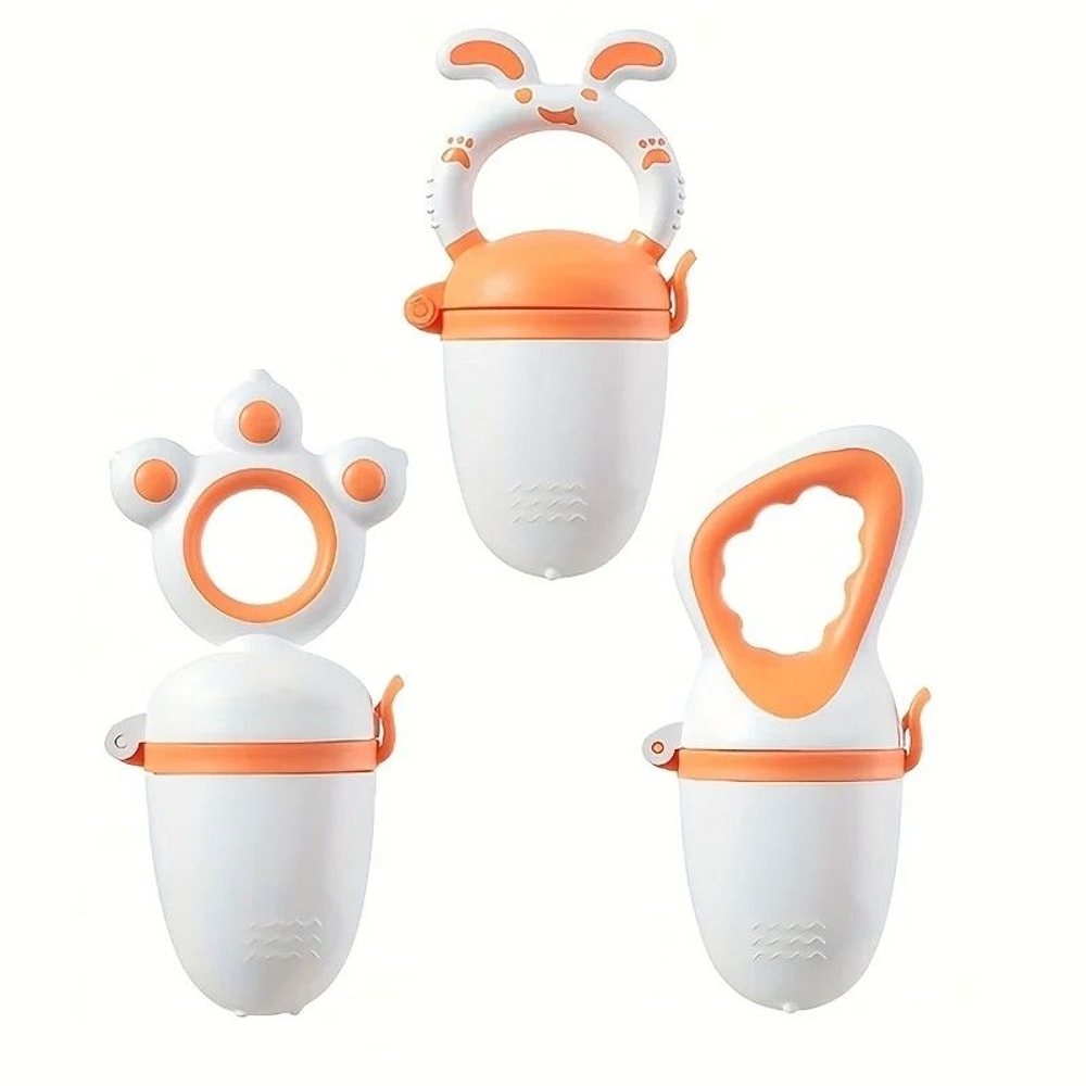 3pcs Baby Fruit Feeder Fresh Food Feeder Silicone Juice Feeding Utensils 1