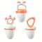 3pcs Baby Fruit Feeder Fresh Food Feeder Silicone Juice Feeding Utensils 8