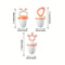 3pcs Baby Fruit Feeder Fresh Food Feeder Silicone Juice Feeding Utensils 6