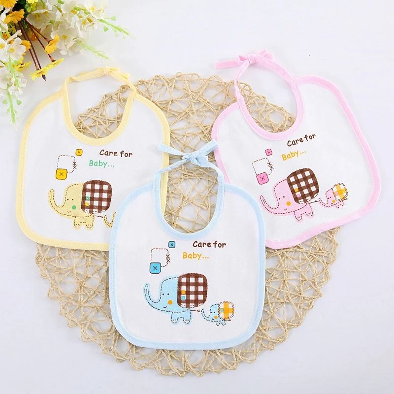 5PCS Baby Cotton Waterproof Feeding Bibs Toddler Scarf Accessories 1