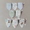 8PCS Baby Triangle Bibs Burp Cloths Double Layer Cotton Saliva Towels 9
