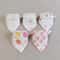 8PCS Baby Triangle Bibs Burp Cloths Double Layer Cotton Saliva Towels 5