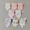 8PCS Baby Triangle Bibs Burp Cloths Double Layer Cotton Saliva Towels 6