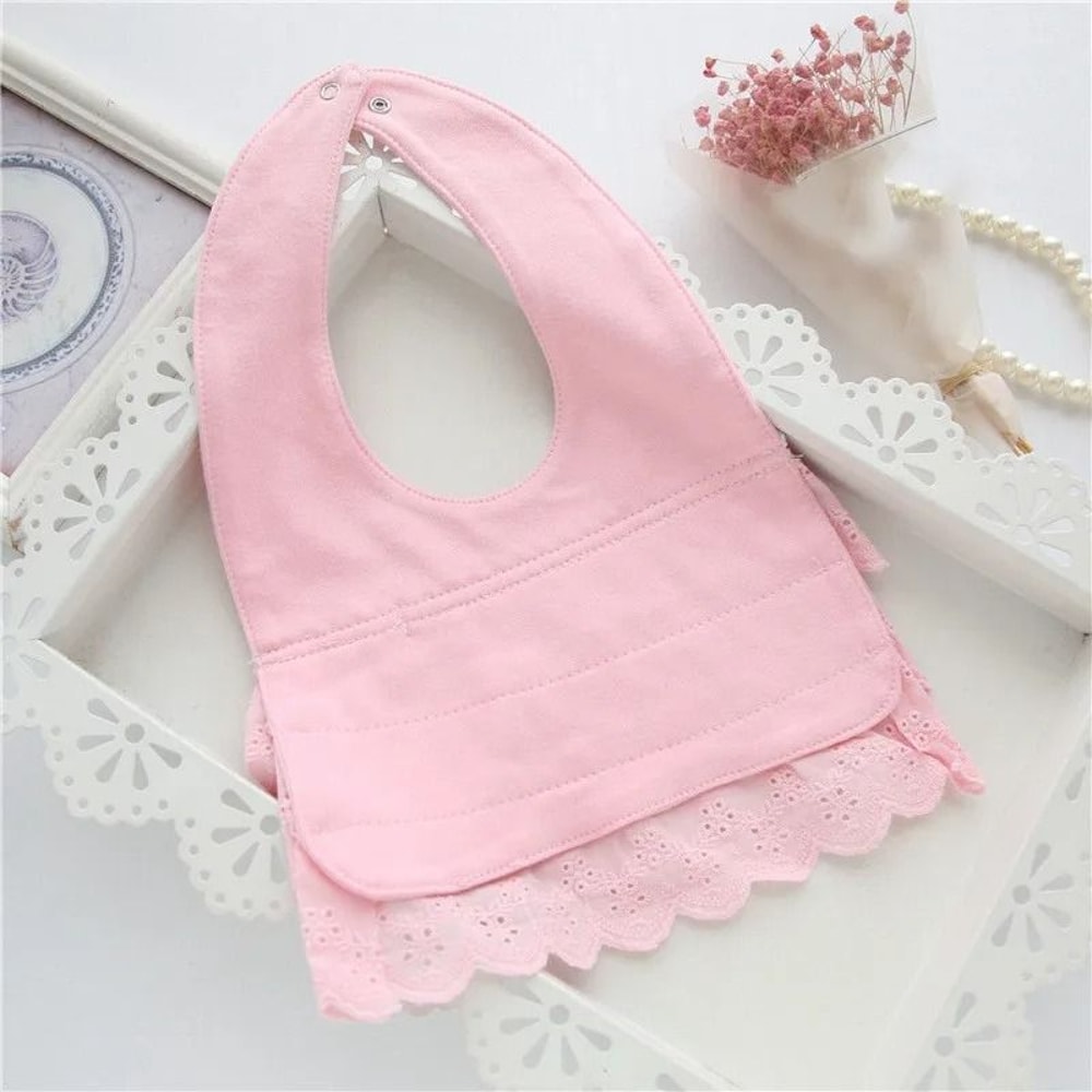 Lawadka Princess Lace Bow 100 Cotton Baby Bibs Saliva Towels 4