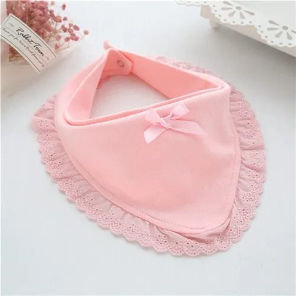 Lawadka Princess Lace Bow 100 Cotton Baby Bibs Saliva Towels 7