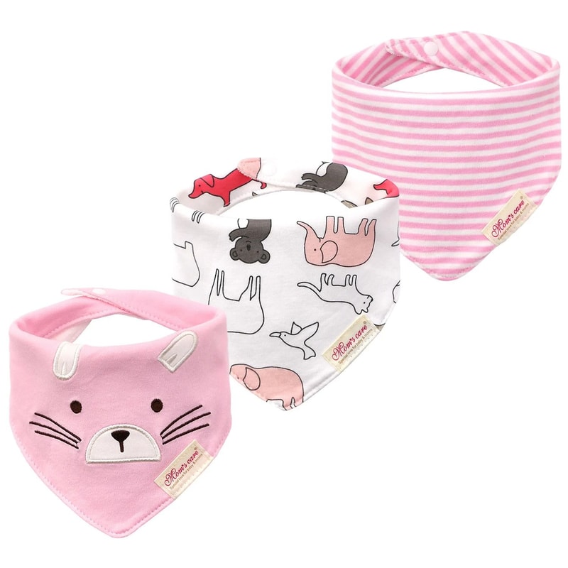 3Piece Baby Saliva Towel Triangle Bandana Bib Set For Boys Girls 11