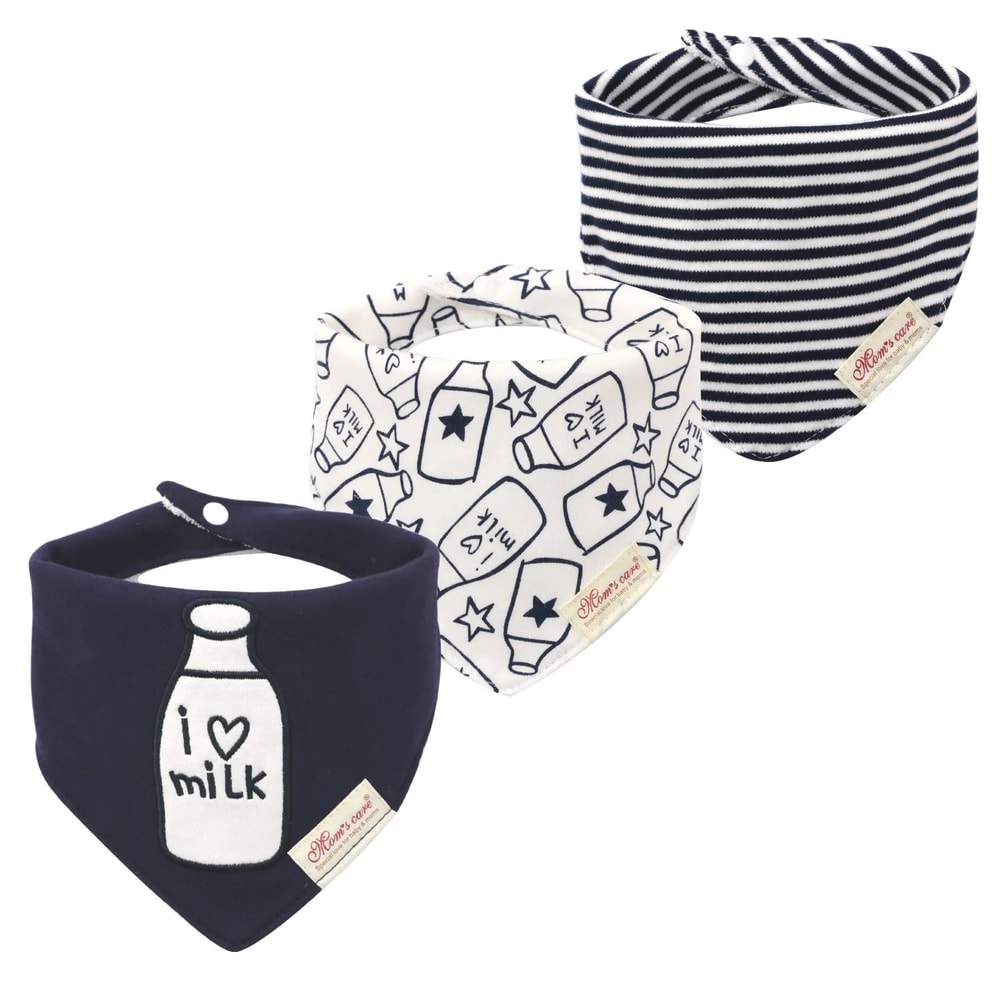 3Piece Baby Saliva Towel Triangle Bandana Bib Set For Boys Girls 13