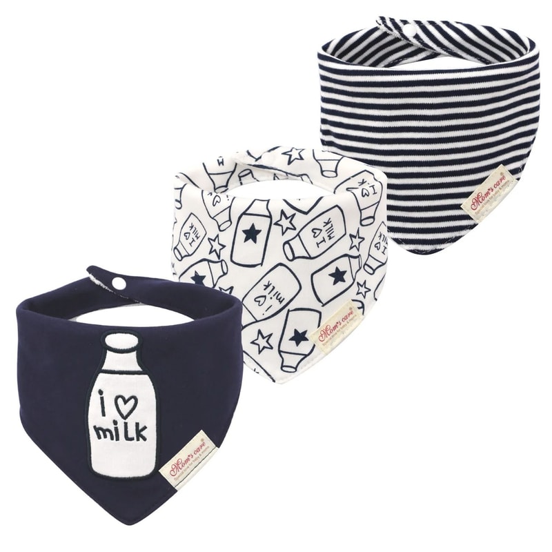 3Piece Baby Saliva Towel Triangle Bandana Bib Set For Boys Girls 13