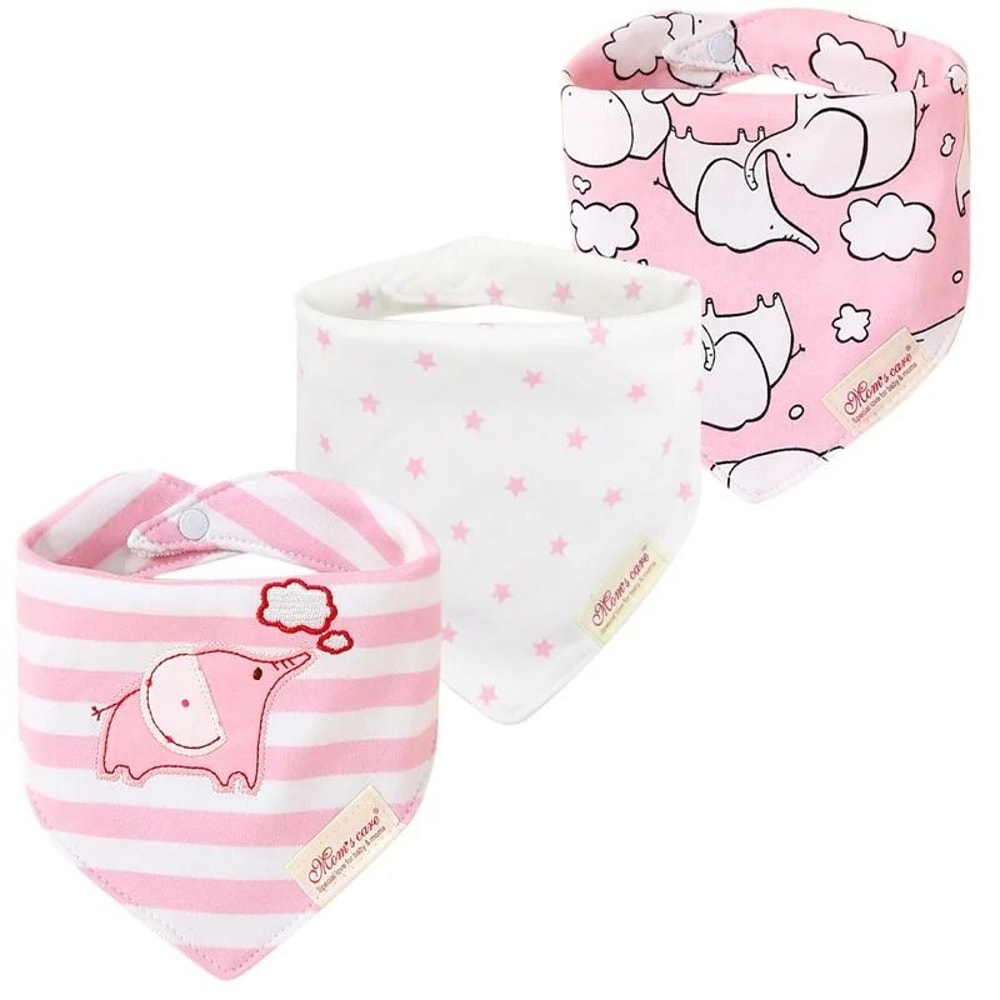 3Piece Baby Saliva Towel Triangle Bandana Bib Set For Boys Girls 14