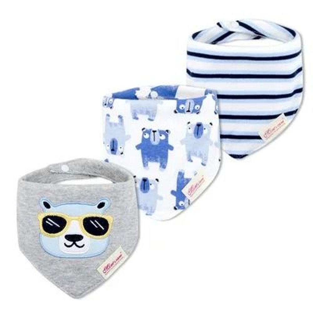 3Piece Baby Saliva Towel Triangle Bandana Bib Set For Boys Girls 15