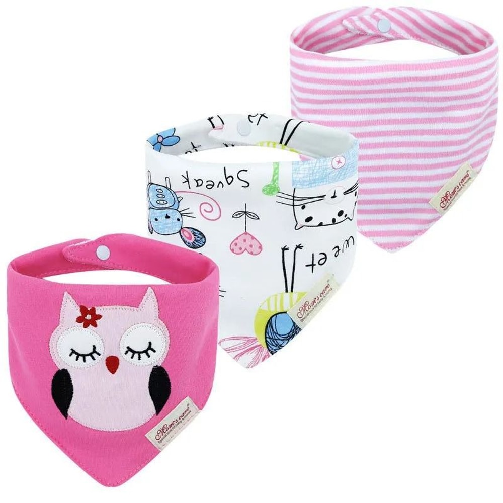 3Piece Baby Saliva Towel Triangle Bandana Bib Set For Boys Girls 18