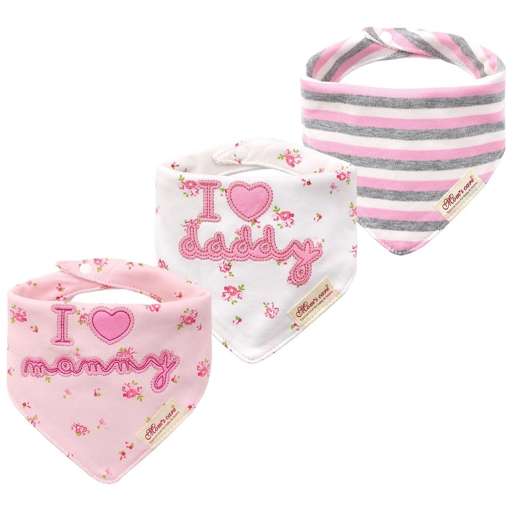 3Piece Baby Saliva Towel Triangle Bandana Bib Set For Boys Girls 5
