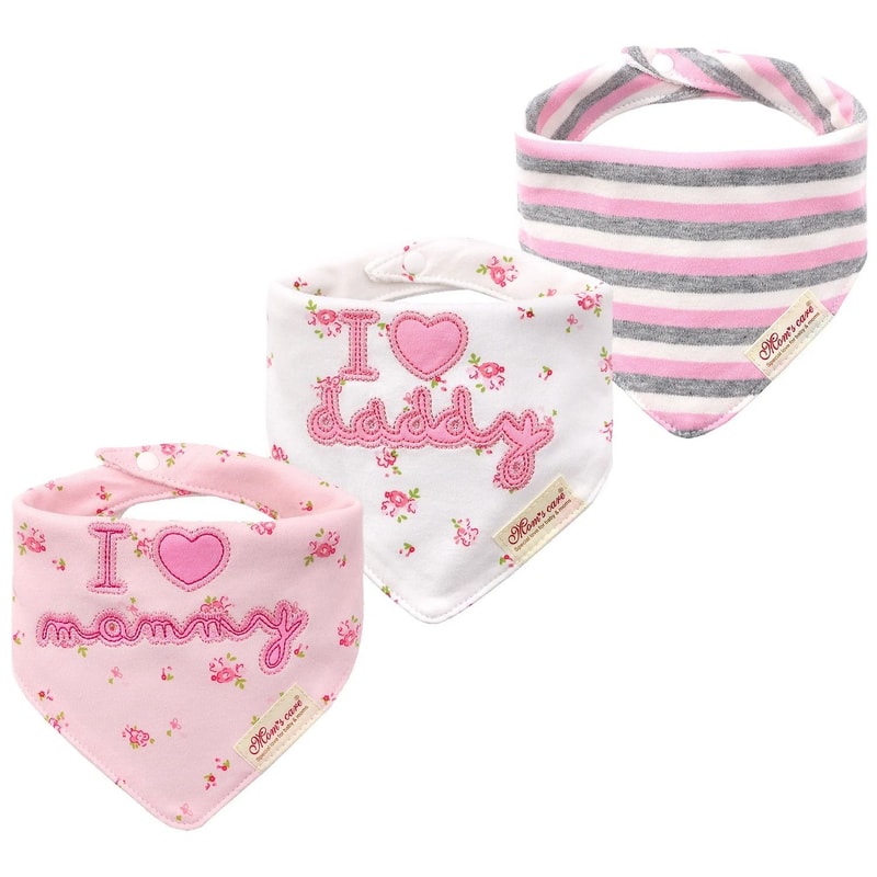 3Piece Baby Saliva Towel Triangle Bandana Bib Set For Boys Girls 5