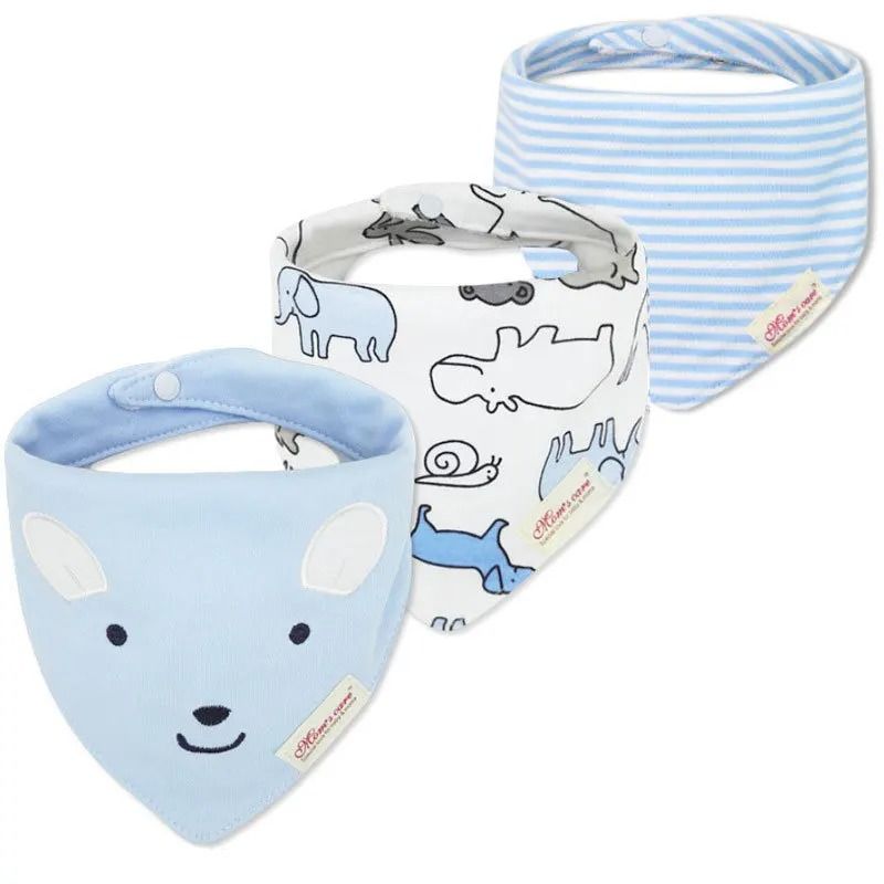 3Piece Baby Saliva Towel Triangle Bandana Bib Set For Boys Girls 7