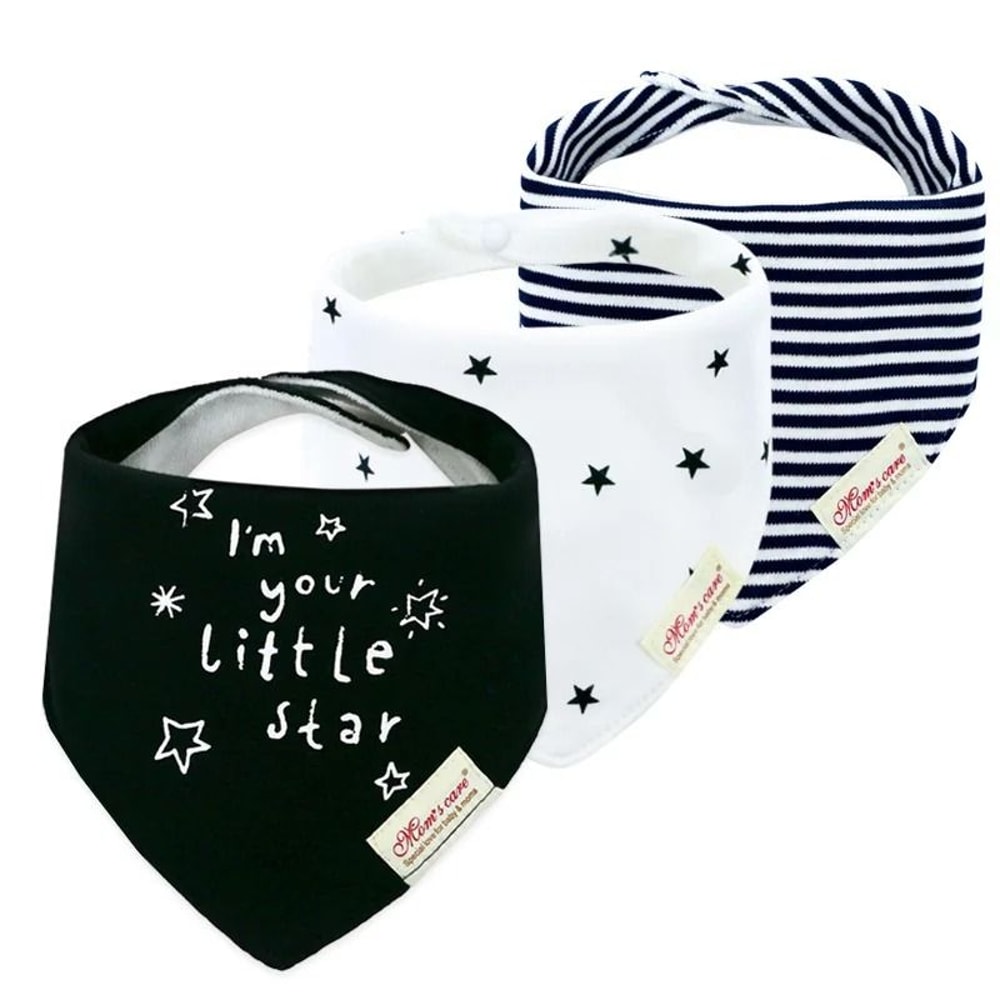 3Piece Baby Saliva Towel Triangle Bandana Bib Set For Boys Girls 23