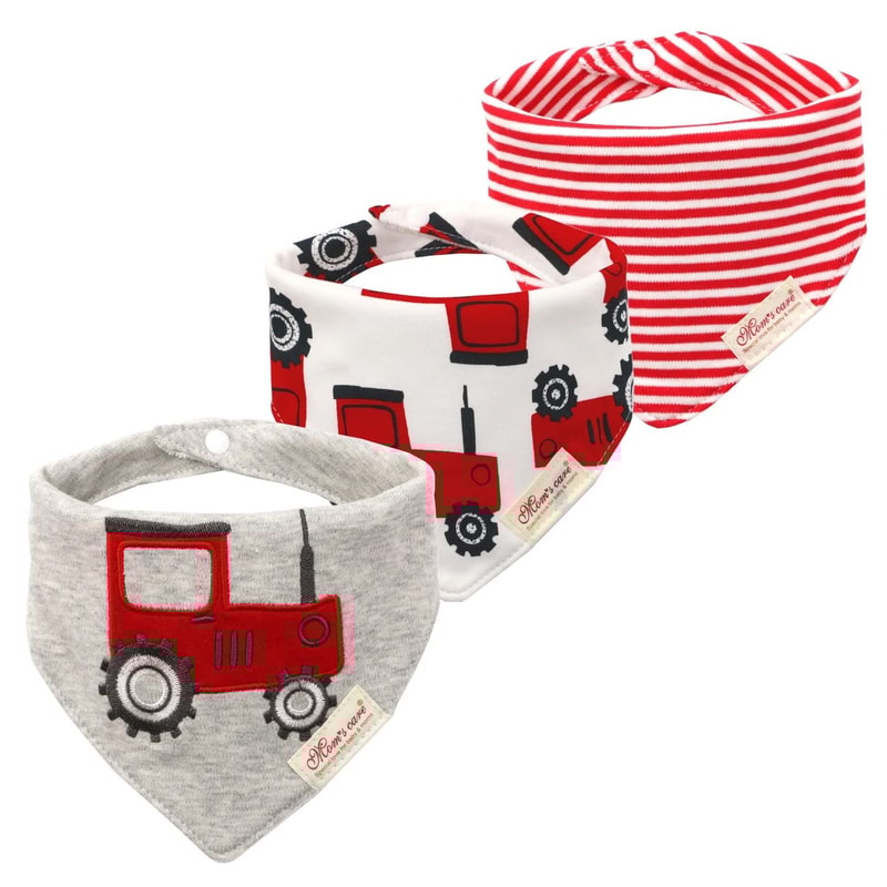 3Piece Baby Saliva Towel Triangle Bandana Bib Set For Boys Girls 25