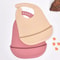 2025 New Silicone Baby Eating Bibs Easy To Clean Waterproof Feeding Bib 0