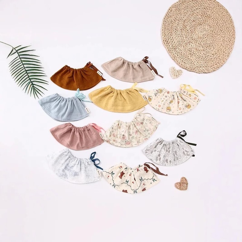 Pure Cotton Class A Baby Gauze Saliva Towel DoubleSided Korean Style Bib 1