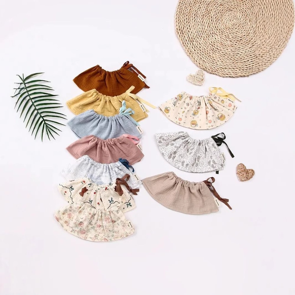 Pure Cotton Class A Baby Gauze Saliva Towel DoubleSided Korean Style Bib 2