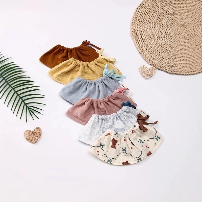 Pure Cotton Class A Baby Gauze Saliva Towel DoubleSided Korean Style Bib 3