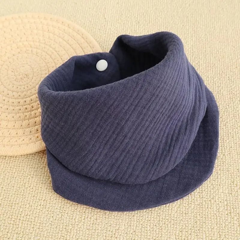 Newborn Soft Cotton Burp Cloths Solid Color Baby Drool Bandana Bib 11