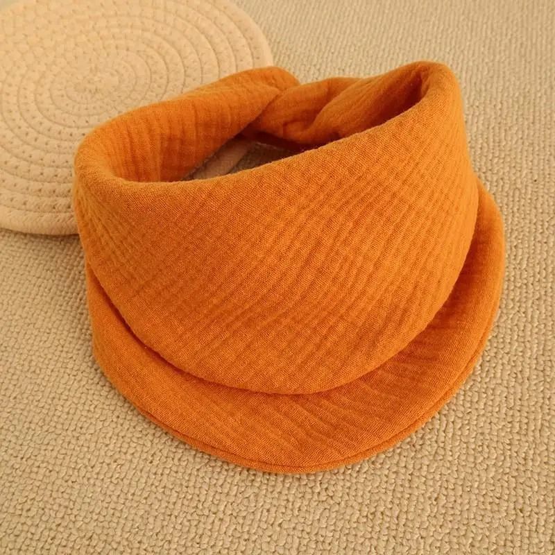 Newborn Soft Cotton Burp Cloths Solid Color Baby Drool Bandana Bib 7