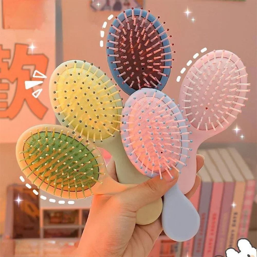 Mini Kids Hairdressing Comb Scalp Massage Wet Curly Detangling Hair Brush 1