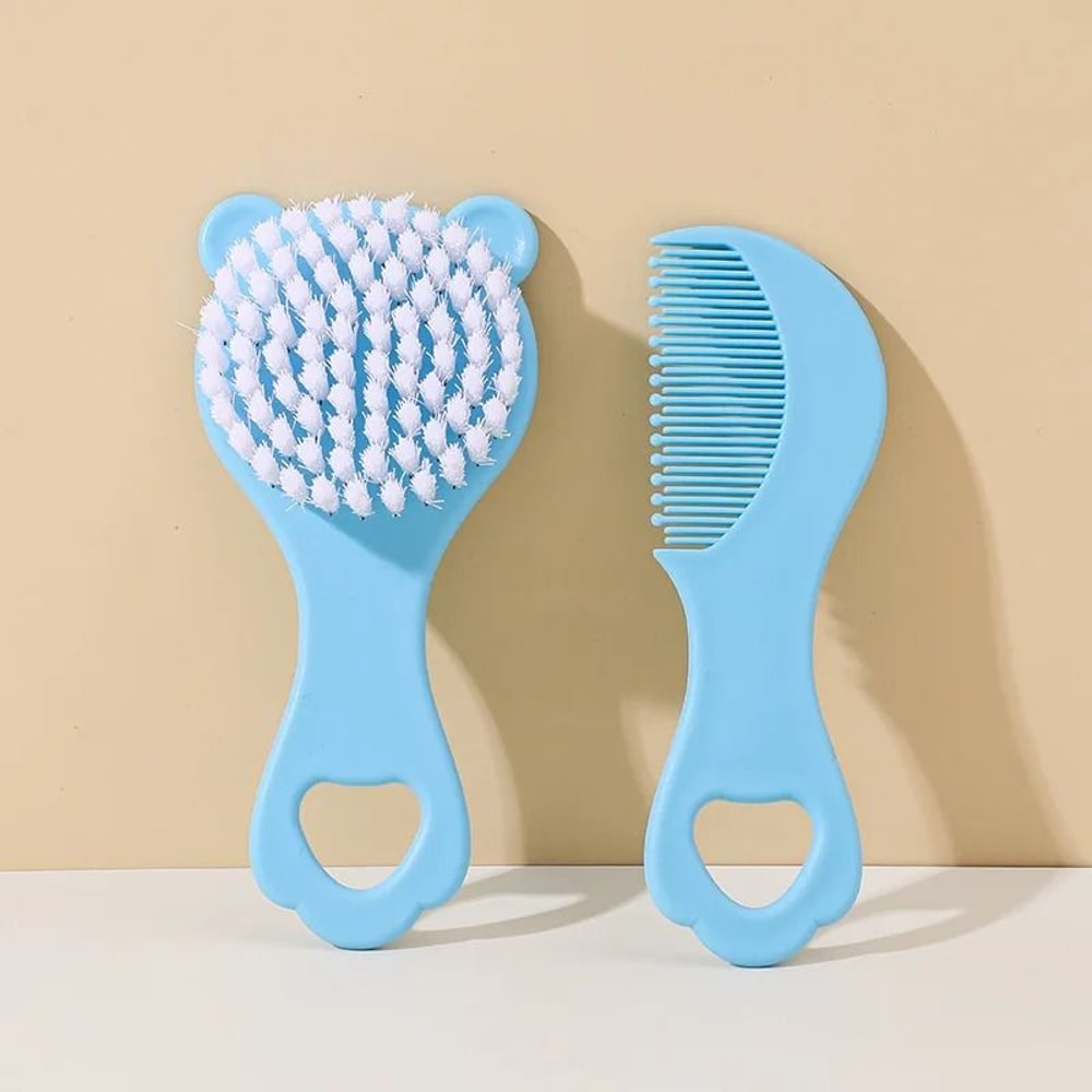 Brush Comb Set For Newborn Scalp Cradle Hair Care For Delicate Skin 6