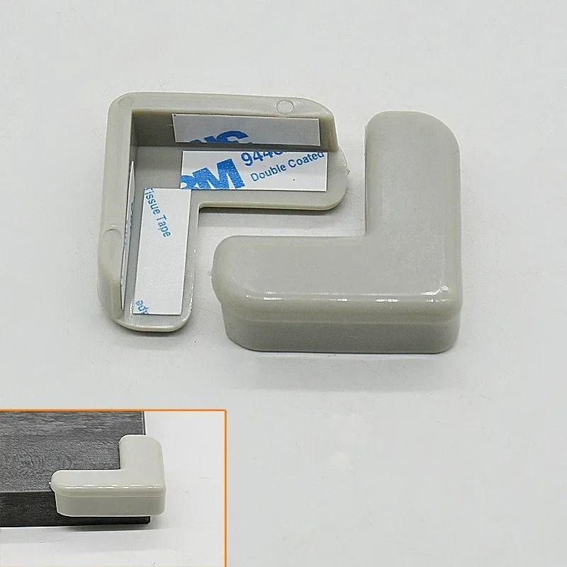 4Pcs Baby Safety LShape Transparent Table Corner Guards Furniture Protectors 10