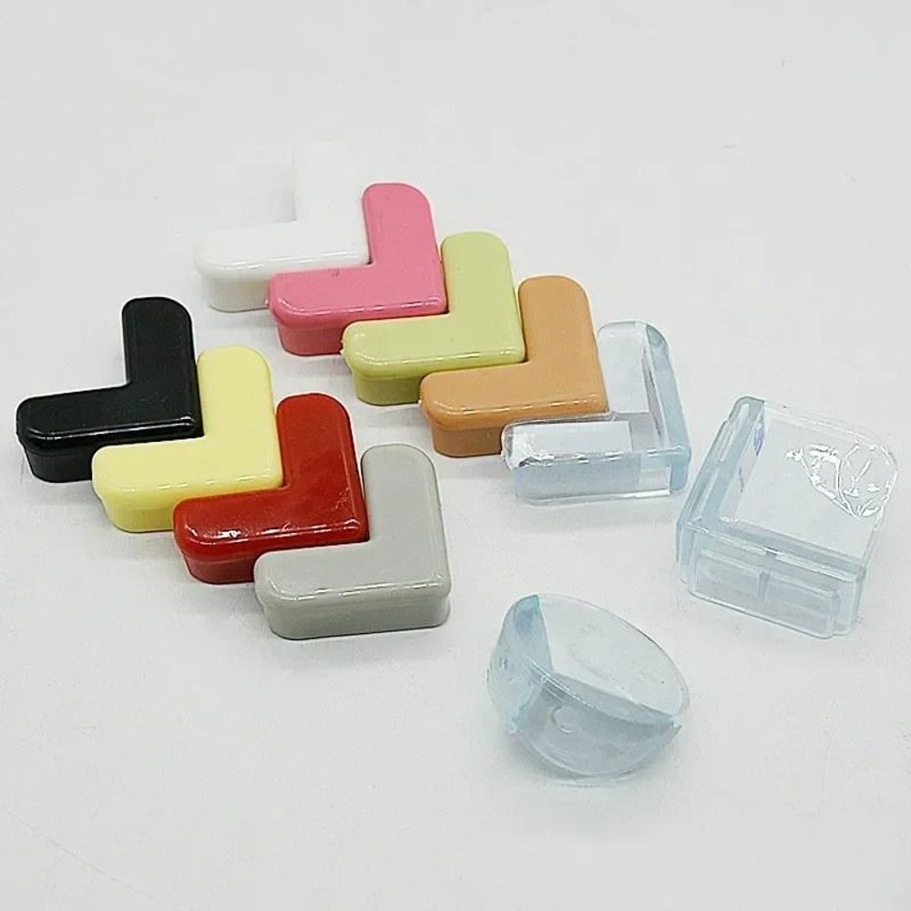 4Pcs Baby Safety LShape Transparent Table Corner Guards Furniture Protectors 1
