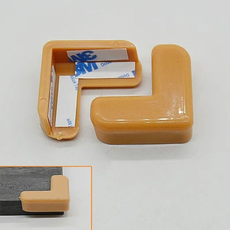 4Pcs Baby Safety LShape Transparent Table Corner Guards Furniture Protectors 5