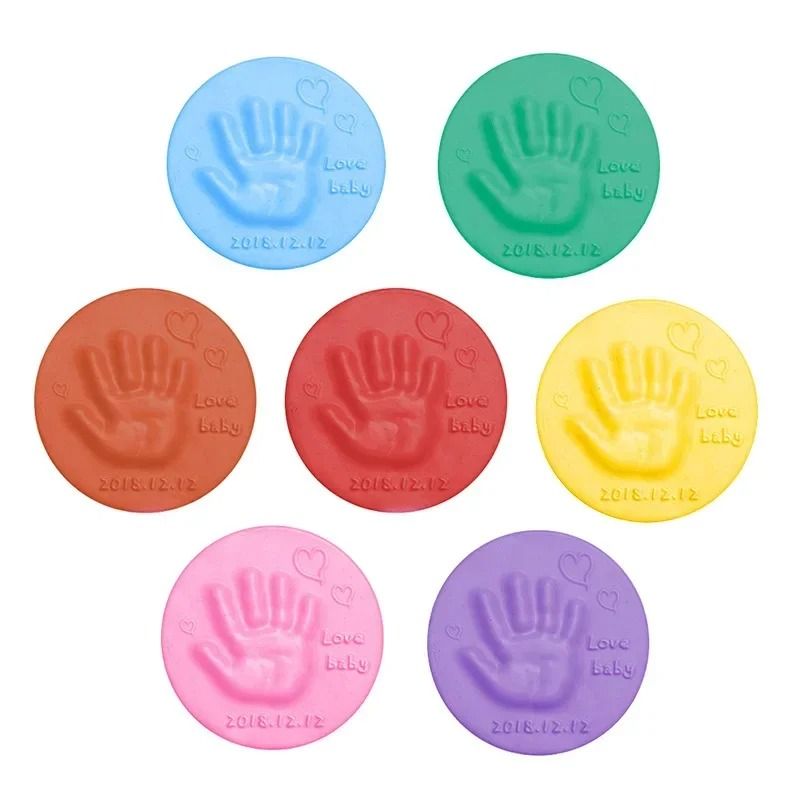 Newborn Hand Footprint Maker DIY AirDrying Inkpad Souvenir Clay 5