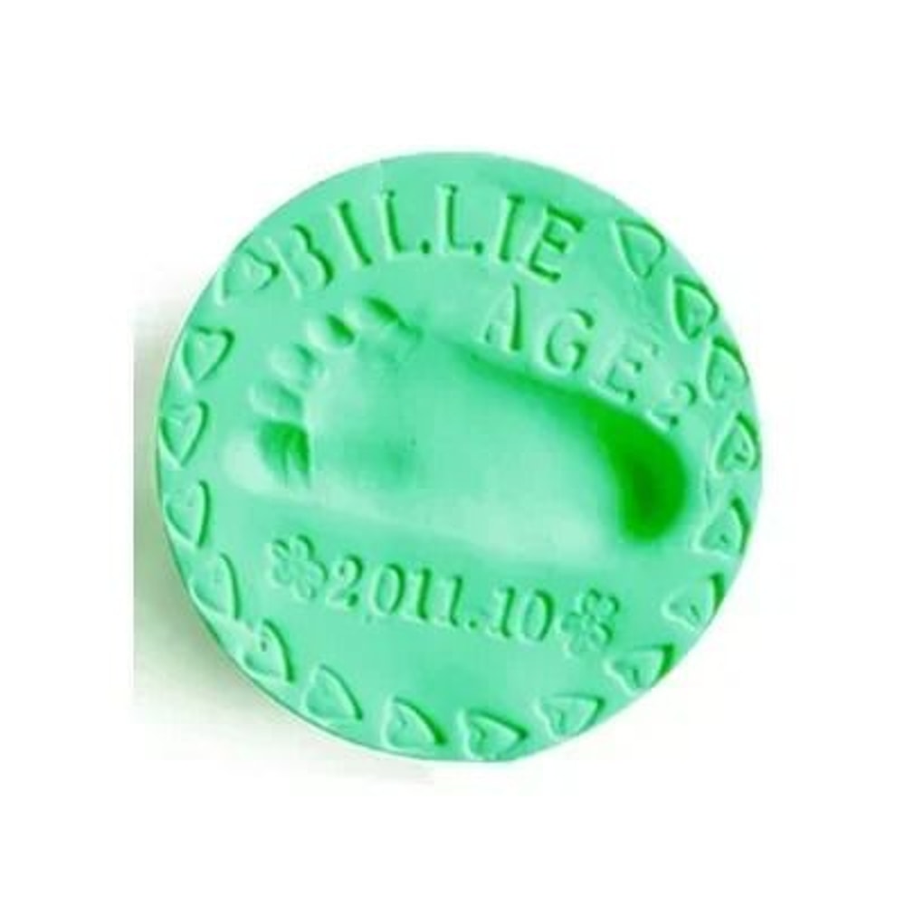 Newborn Hand Footprint Maker DIY AirDrying Inkpad Souvenir Clay 7