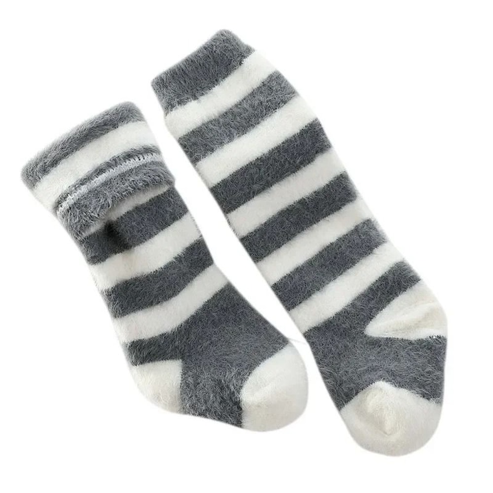 Winter Thick Warm Plush Baby Stockings Super Soft Knee High Socks 2