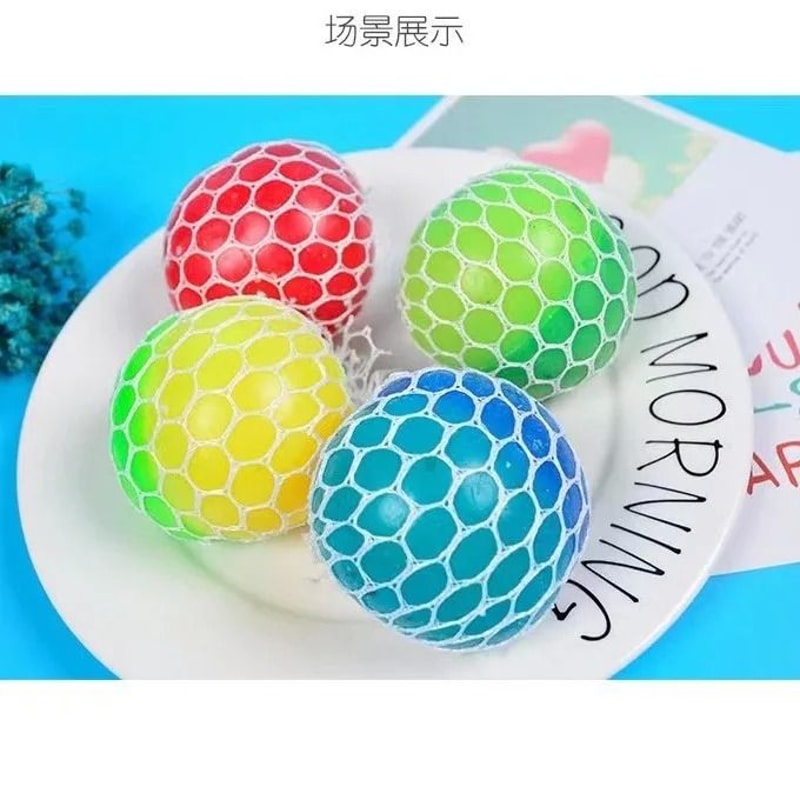 AntiStress Mesh Squeeze Ball Colourful Slime Fidget Toy 1