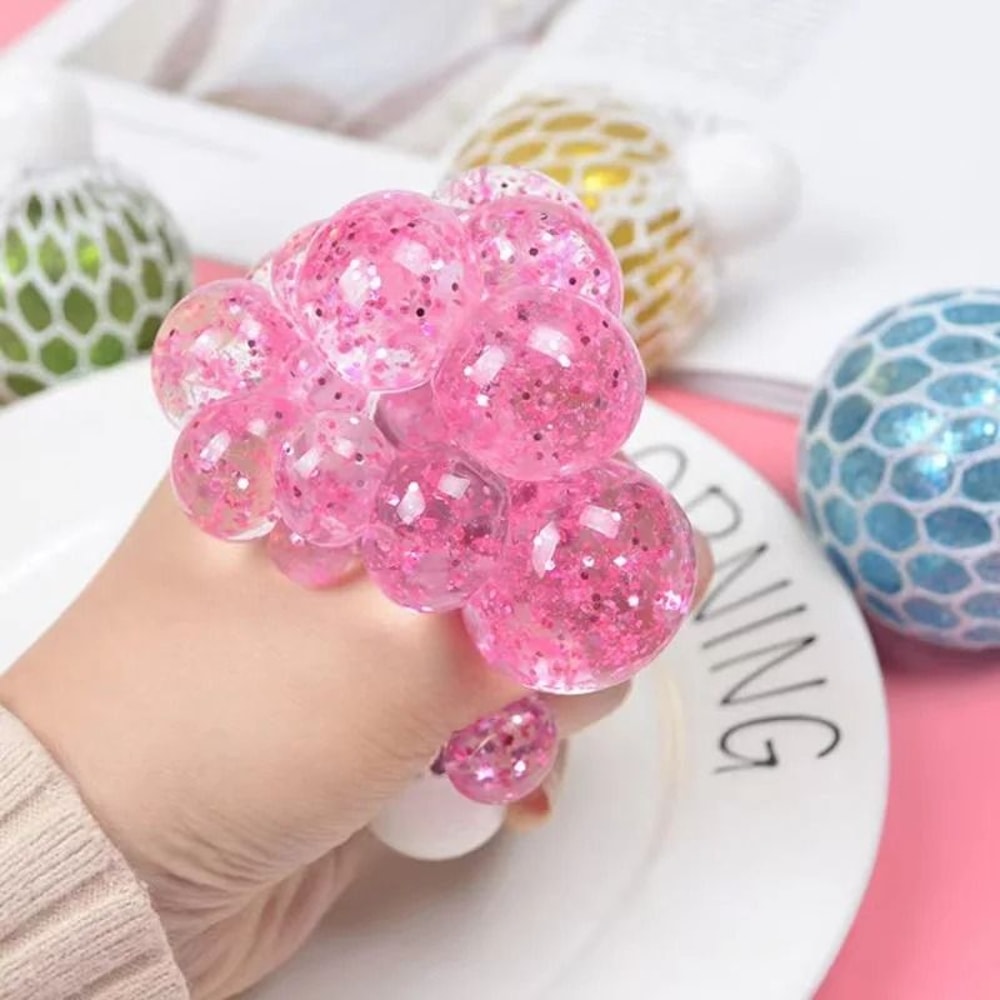 AntiStress Mesh Squeeze Ball Colourful Slime Fidget Toy 2