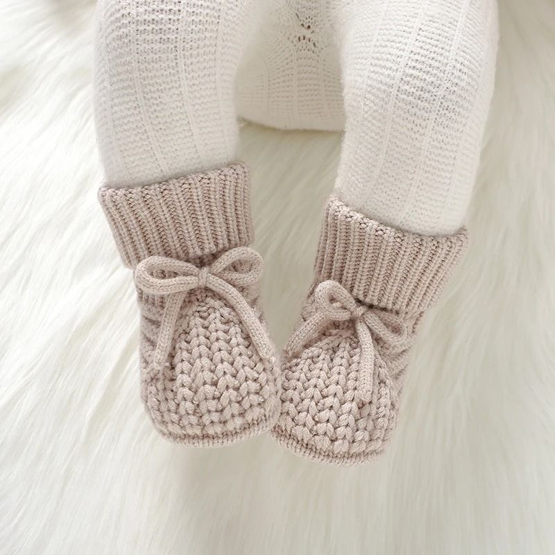 Knitted SoftSoled AntiSlip Baby Booties First Walker Crib Shoes 5