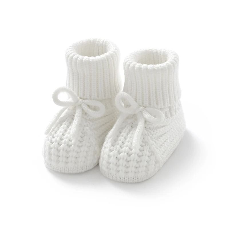 Knitted SoftSoled AntiSlip Baby Booties First Walker Crib Shoes 6
