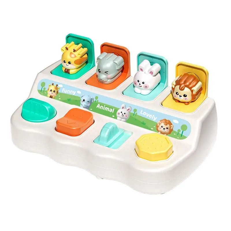Montessori PopUp Animal Toys Learning Boxes Logic Motor Skill Development 6
