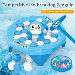 mini ice-breaking penguin game – desktop interactive parent-child toy