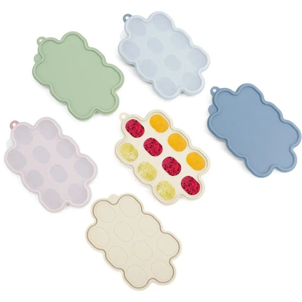 10Hole Silicone Baby Breastmilk Popsicle Molds Fruit Food Feeder Tray 0