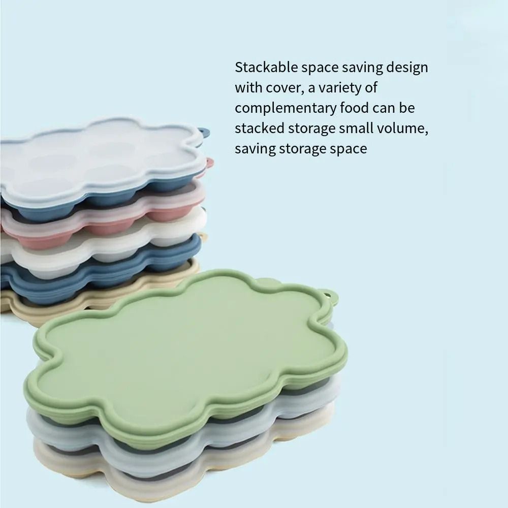 10Hole Silicone Baby Breastmilk Popsicle Molds Fruit Food Feeder Tray 1