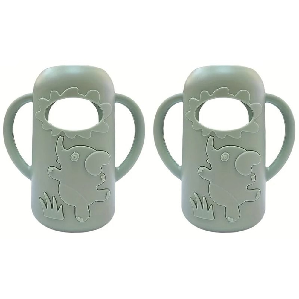 Elephant Silicone Bottle Handle Sleeve For 8oz240ml NarrowNeck Bottles 16