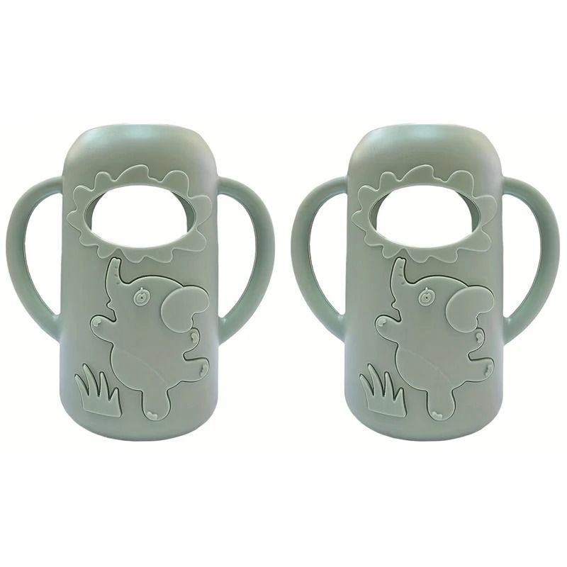 Elephant Silicone Bottle Handle Sleeve For 8oz240ml NarrowNeck Bottles 16