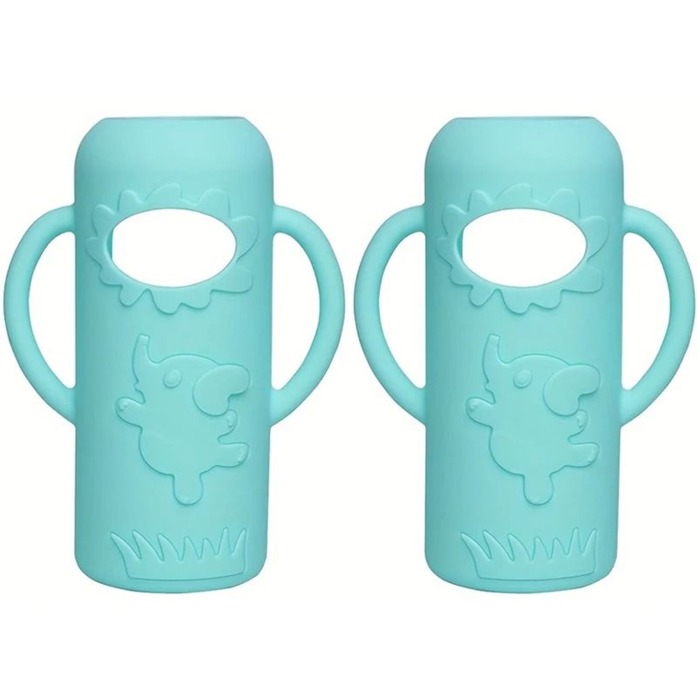 Elephant Silicone Bottle Handle Sleeve For 8oz240ml NarrowNeck Bottles 6